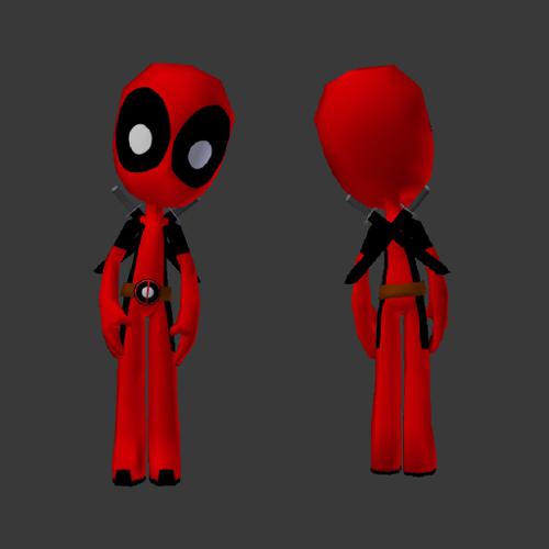 Low Poly Deadpool preview image